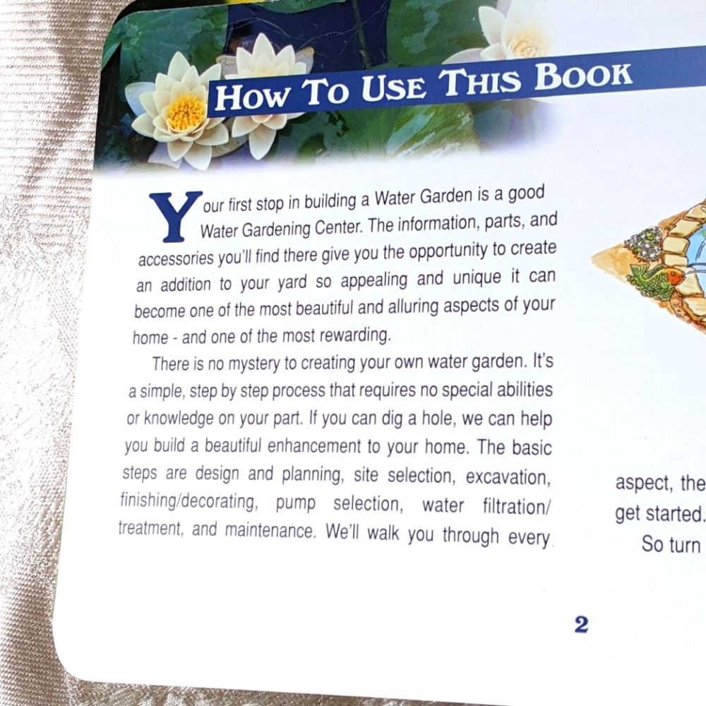 BOOK  "HOW TO BUILD A WATER GARDEN"  BY LITTLE GIANT - Picture 6 of 6